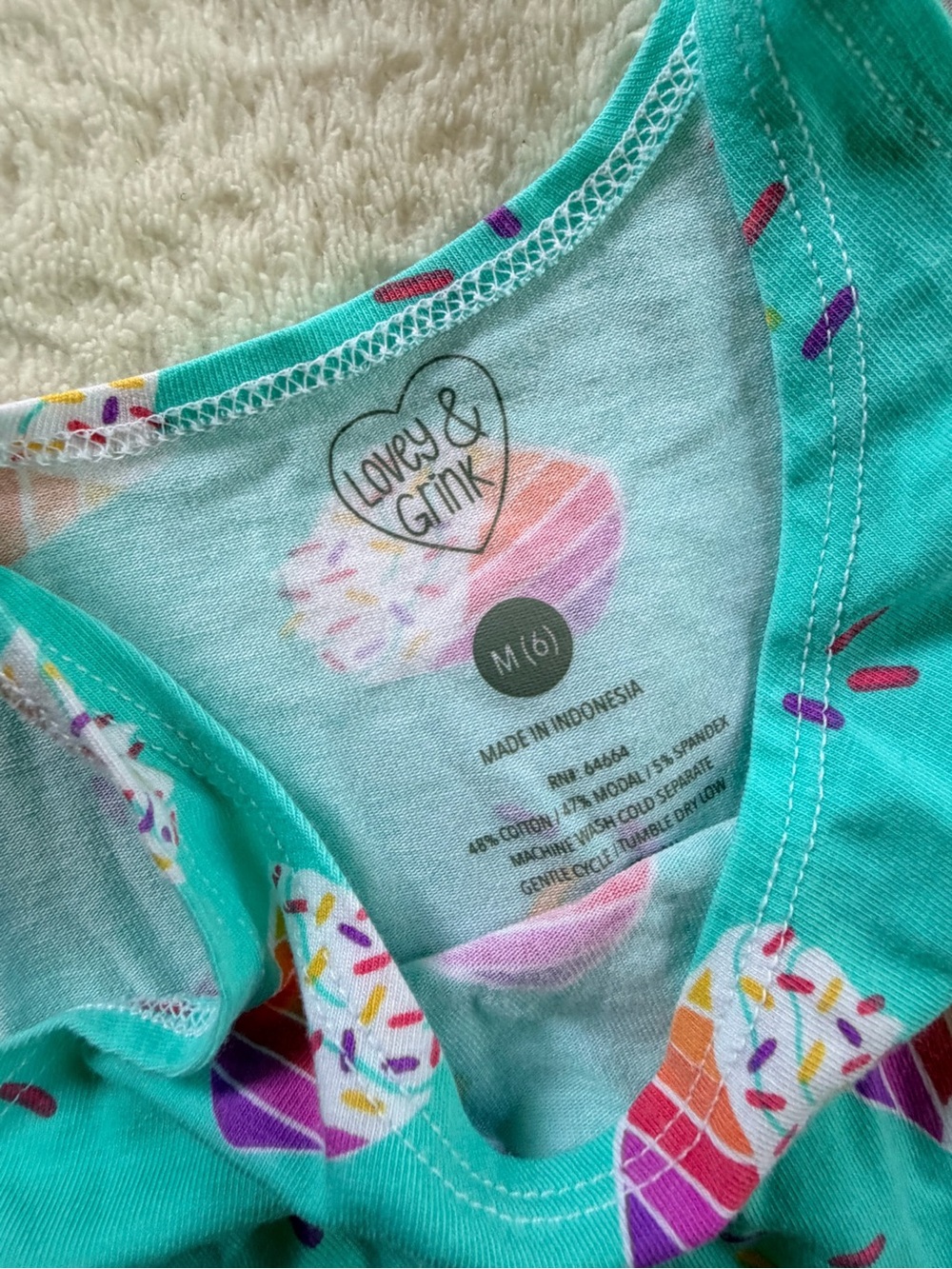 Lovey & Grink Girls Pajama Dress Bundle - Size 6 - Set of 3 - Picture 5 of 7